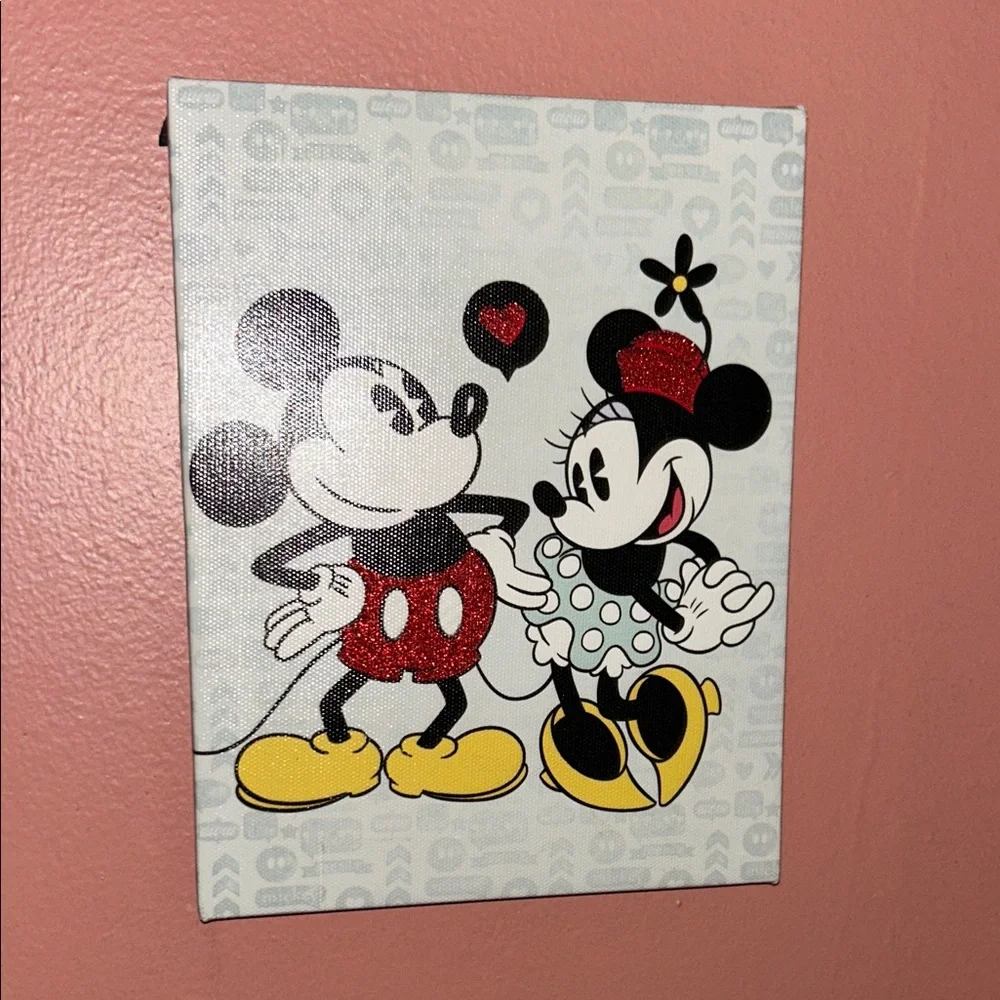Disney Mickey and Minnie Wall Art - Red, Yellow, Black